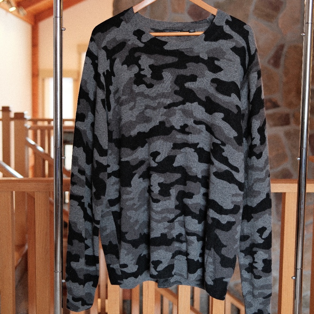Saks Men's 2XL Cashmere Crewneck Sweater